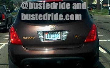 ITFIGRS - Vanity License Plate by Busted Ride