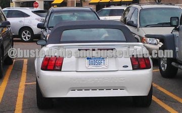 DADSGFT - Vanity License Plate by Busted Ride
