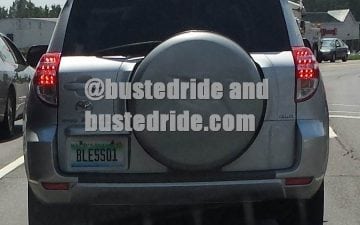 BLESS01 - Vanity License Plate by Busted Ride