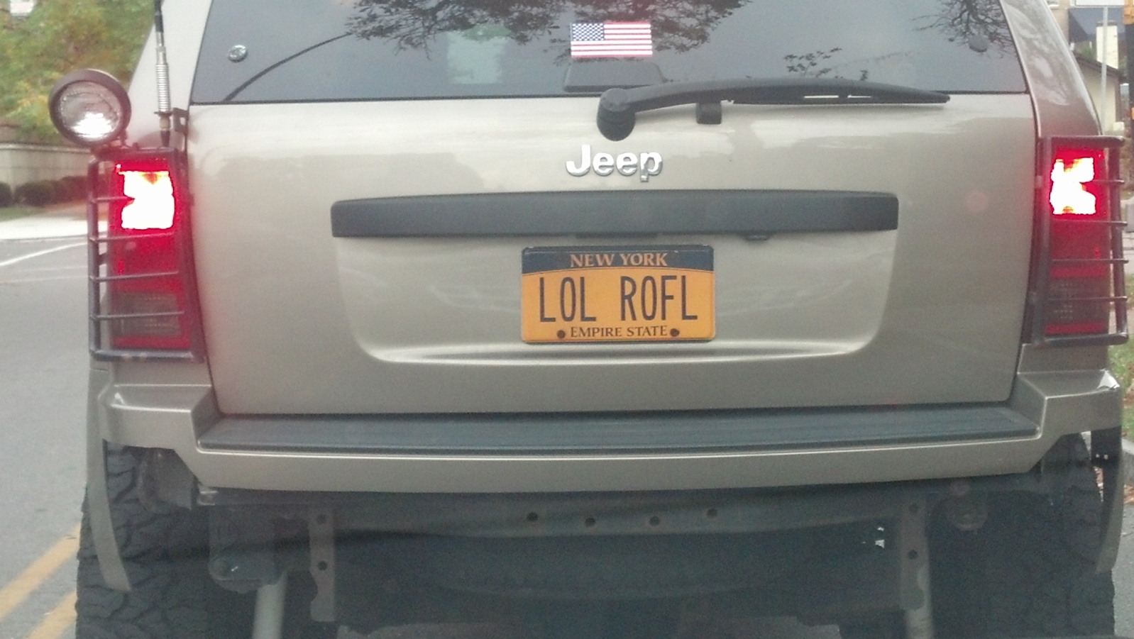 LOL ROFL - Vanity License Plate by Busted Ride