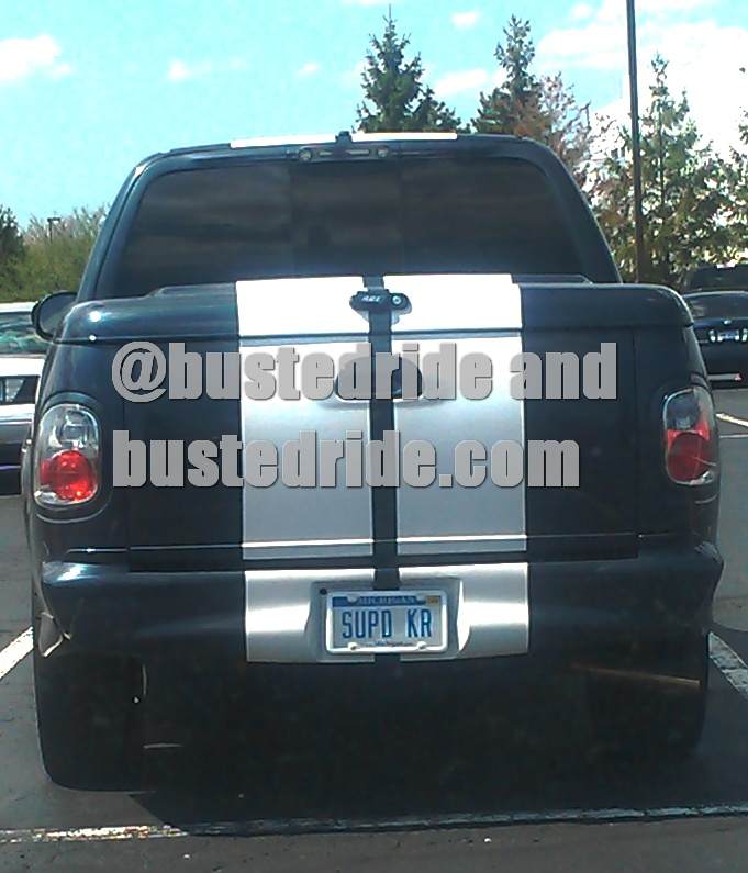 SUPD KR - Vanity License Plate by Busted Ride