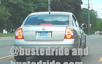 Spyce - Vanity License Plate by Busted Ride