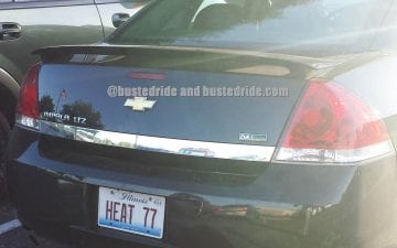 Heat 77 - Vanity License Plate by Busted Ride