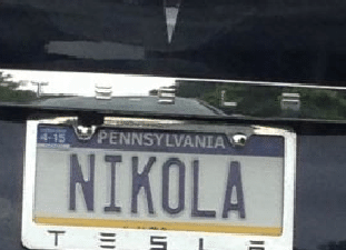 NIKOLA - Vanity License Plate by Busted Ride