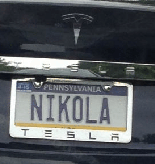 NIKOLA - Vanity License Plate by Busted Ride