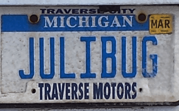 JULIBUG - Vanity License Plate by Busted Ride