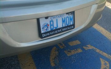 BJ MOM - Vanity License Plate by Busted Ride