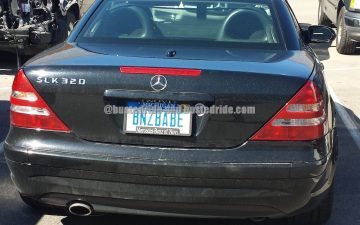 BNZBABE - Vanity License Plate by Busted Ride