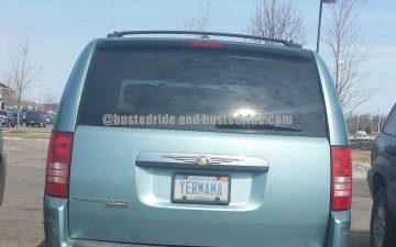 Happy Mother’s Day YERMAMA - Vanity License Plate by Busted Ride