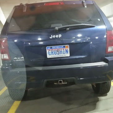 CRUSHIN - Vanity License Plate by Busted Ride