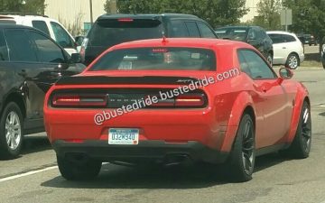 Spy Photos- Challenger SRT Hellcat Widebody - Spy Photo by Busted Ride