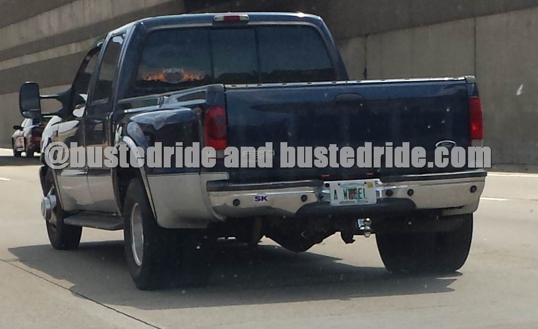 A WHEEL - Vanity License Plate by Busted Ride