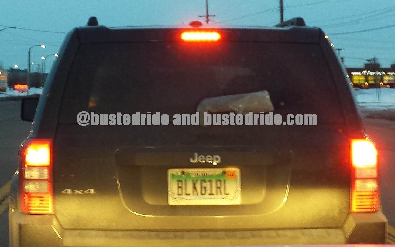 BLKG1RL - Vanity License Plate by Busted Ride