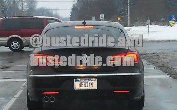 HERIAM - Vanity License Plate by Busted Ride