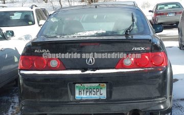 Hyperspc - Vanity License Plate by Busted Ride