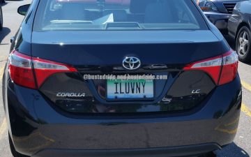 ILUVNY - Vanity License Plate by Busted Ride