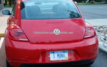 1 MONA - Vanity License Plate by Busted Ride
