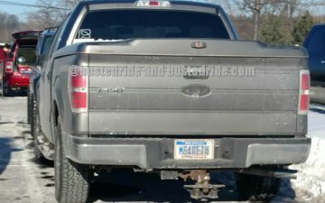 MGADETH - Vanity License Plate by Busted Ride