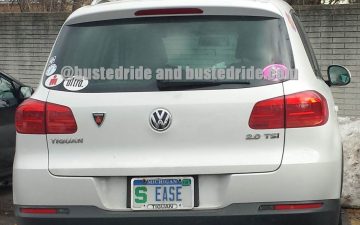 (S) EASE - Vanity License Plate by Busted Ride
