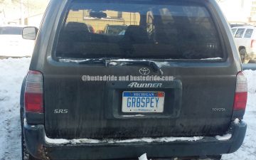GR8SPEY - Vanity License Plate by Busted Ride