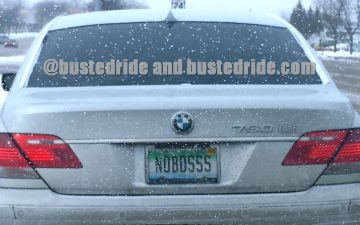 NO BOSSS - Vanity License Plate by Busted Ride