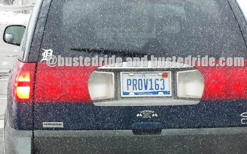 PROV163 - Vanity License Plate by Busted Ride