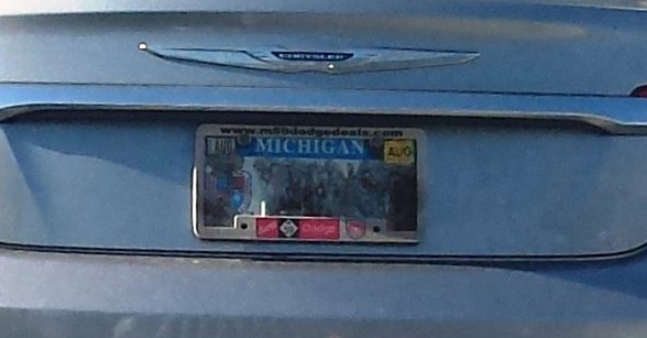 Little Known Michigan License Plate Law - Vanity License Plate by Busted Ride