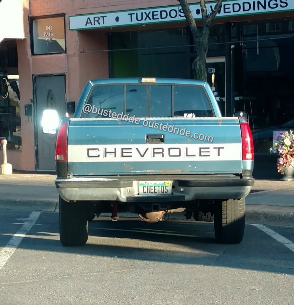 CHEETOS - Vanity License Plate by Busted Ride