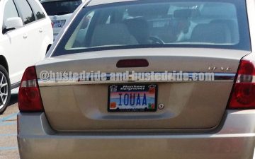 IOUAA - Vanity License Plate by Busted Ride