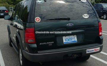 NOWRRYS - Vanity License Plate by Busted Ride