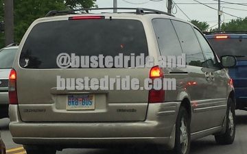 BRB BUS - Vanity License Plate by Busted Ride