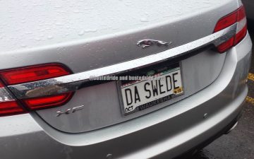 DA SWEDE - Vanity License Plate by Busted Ride
