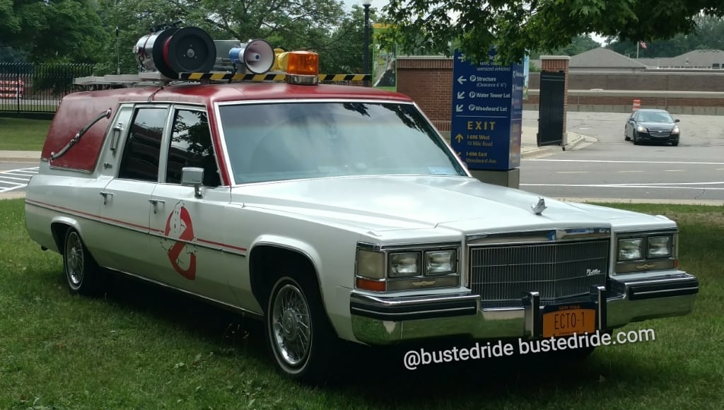 ECTO 1 Star Car from Ghost Busters - Vanity License Plate by Busted Ride