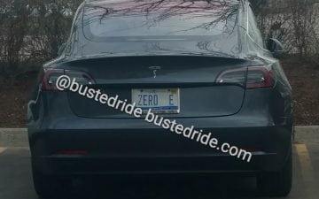 ZERO E - Vanity License Plate by Busted Ride