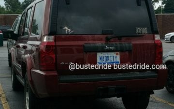 MADKITTY - Vanity License Plate by Busted Ride