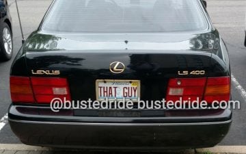 THAT GUY - Vanity License Plate by Busted Ride