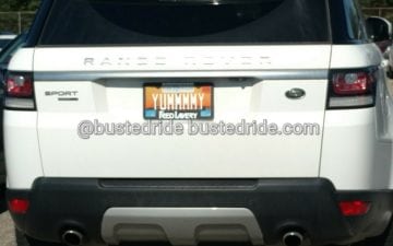 Yummmmy - Vanity License Plate by Busted Ride
