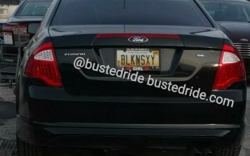 BLKnSXY - Vanity License Plate by Busted Ride