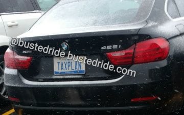 TAXPLAN - Vanity License Plate by Busted Ride