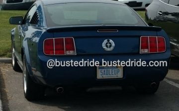 5ADLEUP - Vanity License Plate by Busted Ride