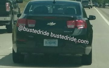 BLK DYMD - Vanity License Plate by Busted Ride