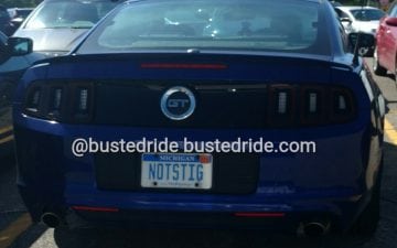 NOTSTIG - Vanity License Plate by Busted Ride