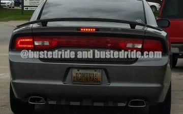 D3MON1C - Vanity License Plate by Busted Ride