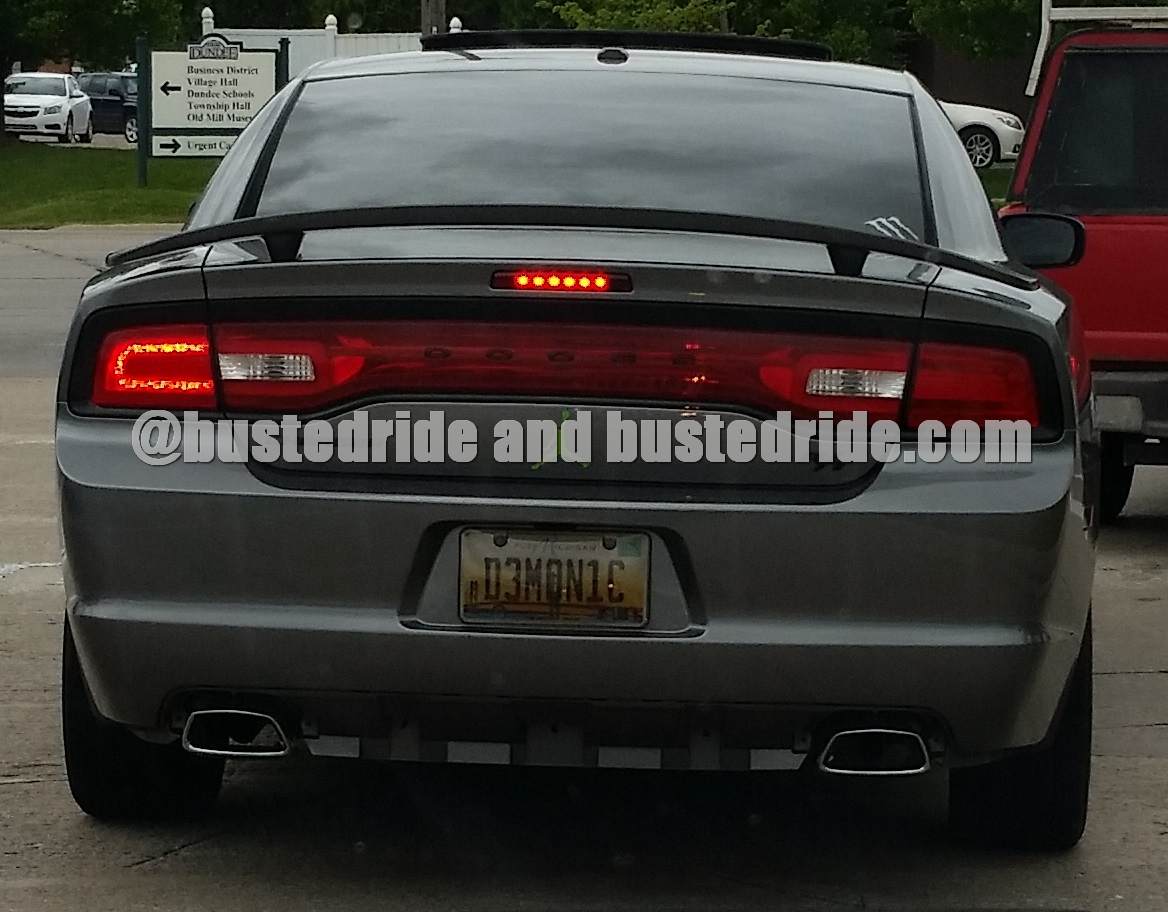 D3MON1C - Vanity License Plate by Busted Ride
