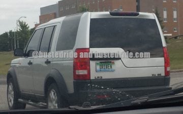 DR1VEN - Vanity License Plate by Busted Ride