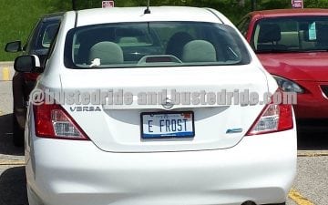 E FROST - Vanity License Plate by Busted Ride