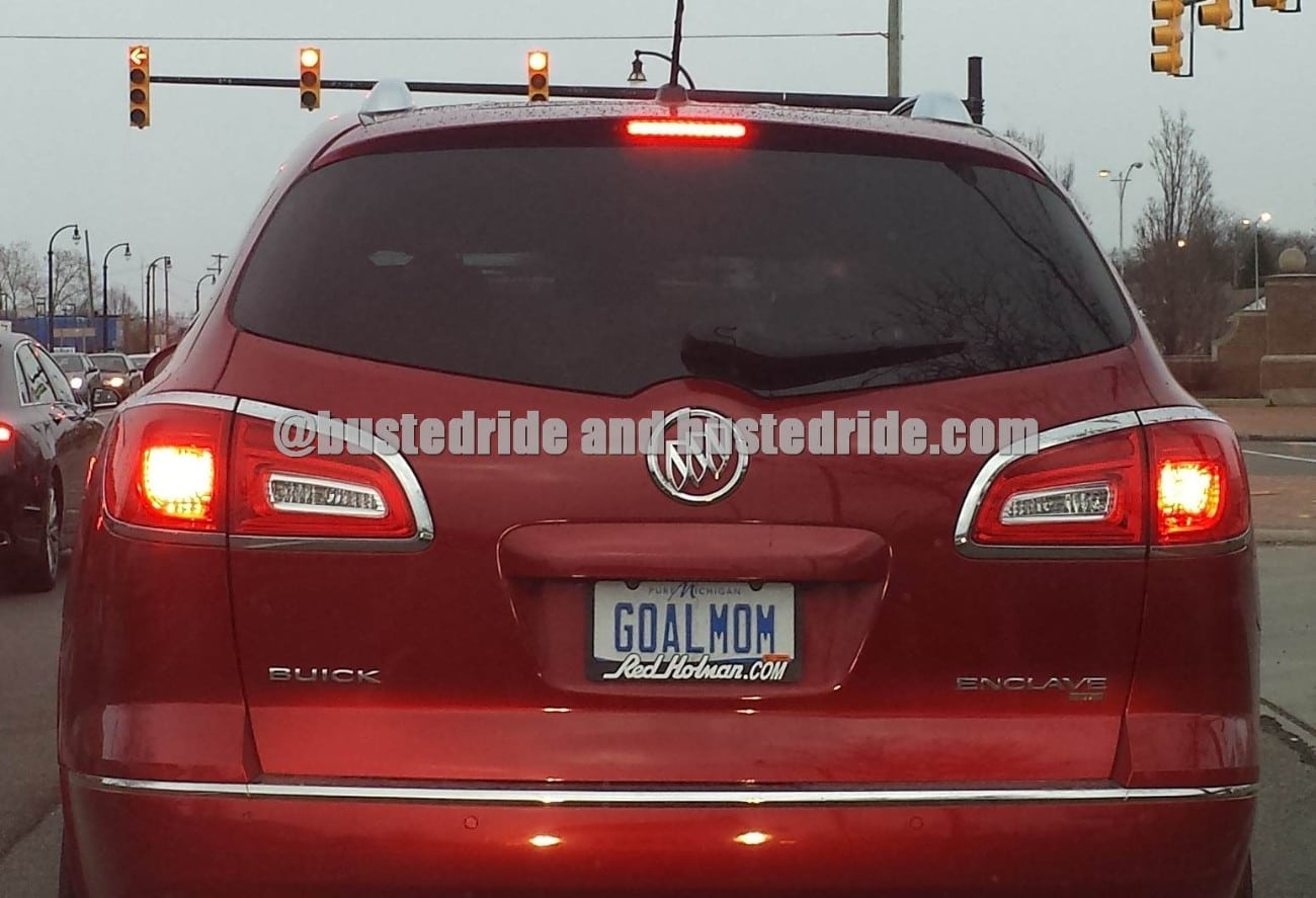GOALMOM - Vanity License Plate by Busted Ride