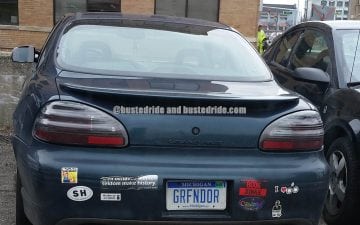 GRFNDOR - Vanity License Plate by Busted Ride