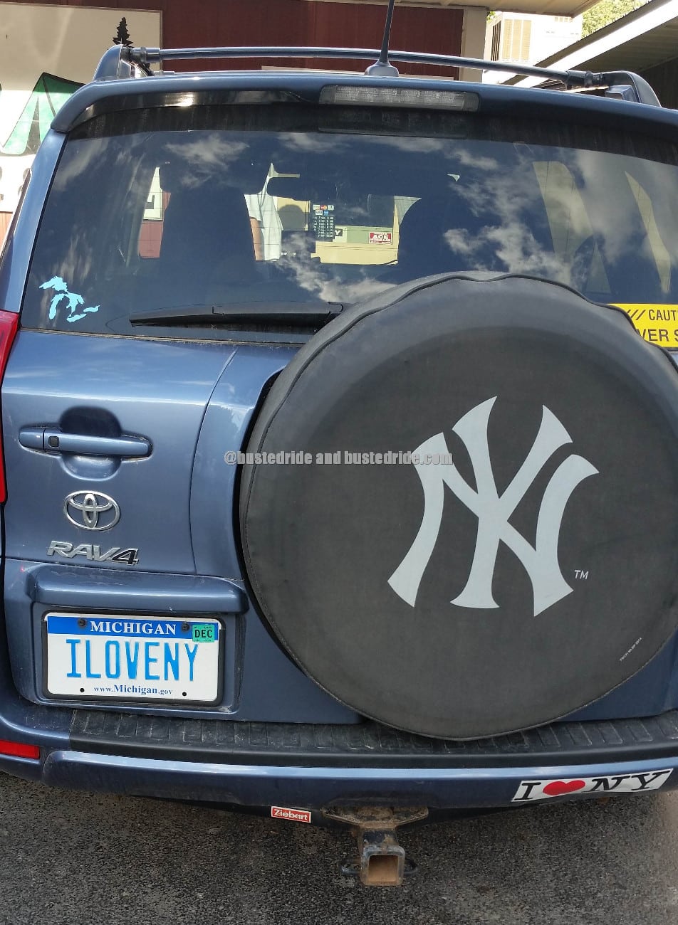 ILOVENY - Vanity License Plate by Busted Ride