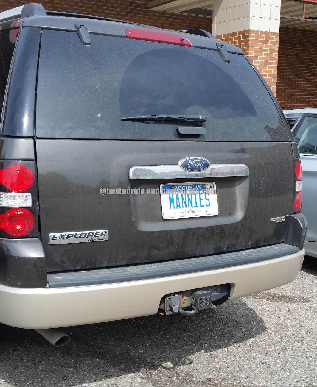 MANNIES - Vanity License Plate by Busted Ride